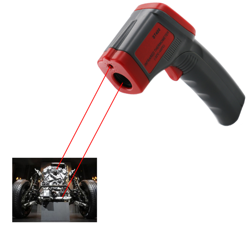 Fabriks direkte salg Infrarødt termometer Motor temperatur test og laser måling
