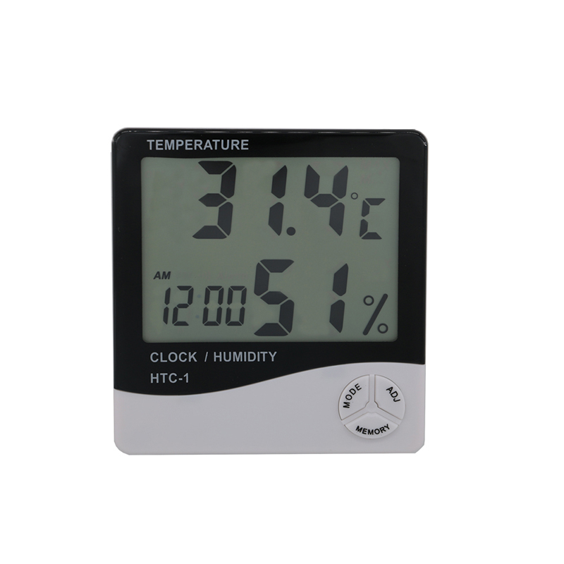 Digital trådløs indendørs auttomatisk hygrometer Udendørs termometer Trådløs temperatur og fugtighedsmonitor med benstativ
