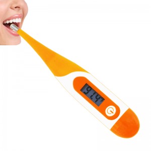 Medicinsk elektronisk termometer mundtlig temperatur 30 sekunder læsning Let nøjagtigt og rektalt termometer med feberindikator